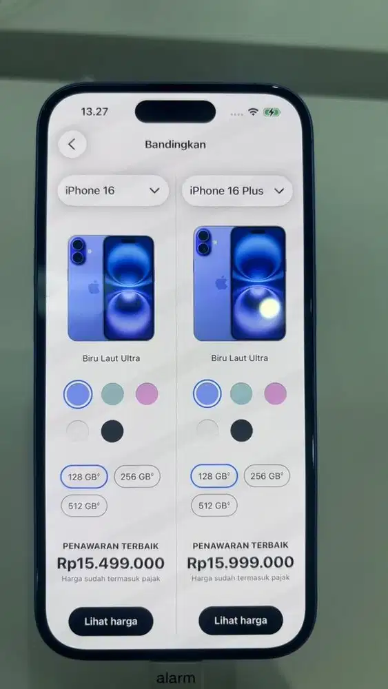 Kredit iphone 16 plus 128gb