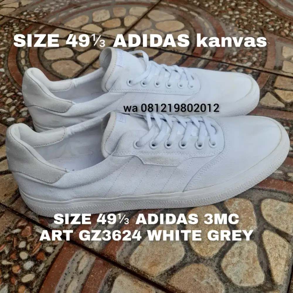 SIZE 49 ADIDAS KANVAS ORI LOW