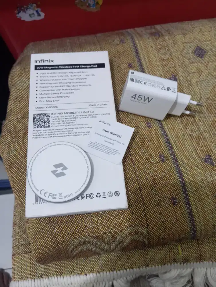 Charger Xiaomi original 45watt & MAGPRO INFINIX