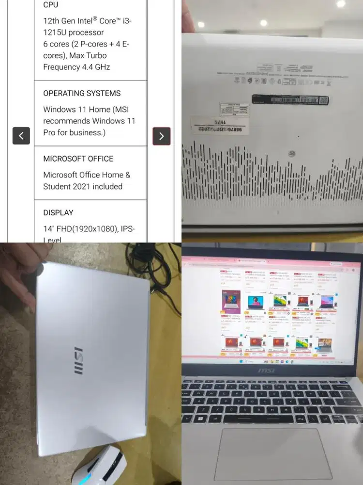 Laptop MSI bekas