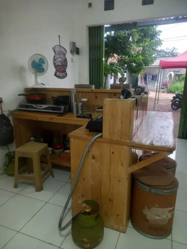 Meja Warkop Kayu