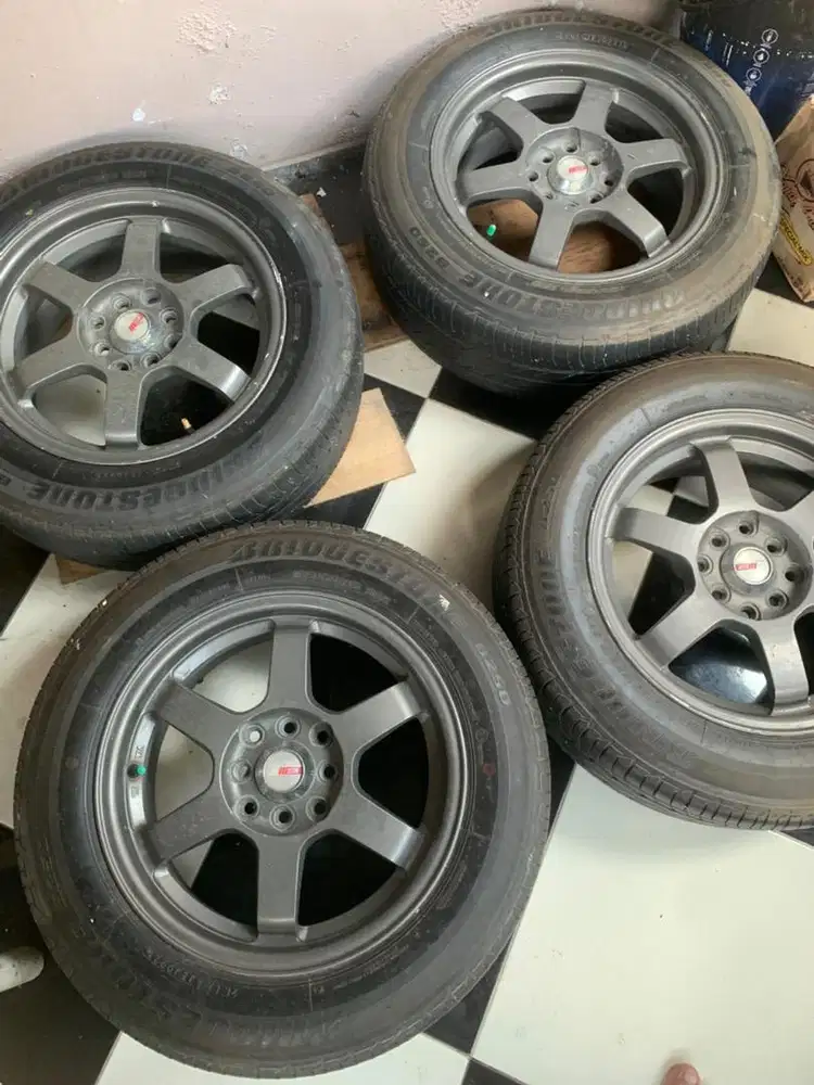Velg 15 te37 ssr double pcd 4x100/114 hanya velg saja