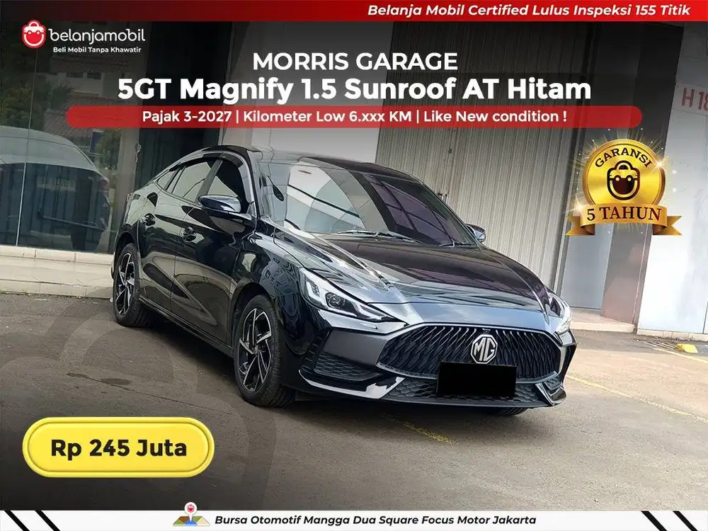[ KM LOW 6RB ] MG Morris Garage 5 GT 5GT Magnify Sunroof 2024 2025