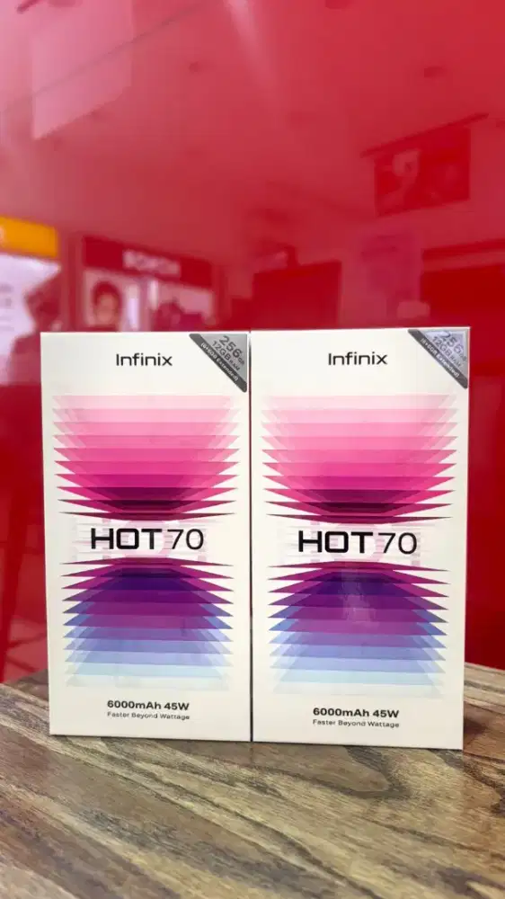 READY HP INFINIX HOT 70 SPESIFIKASI  BATRAI 6000 MHA 45W HELIO G100