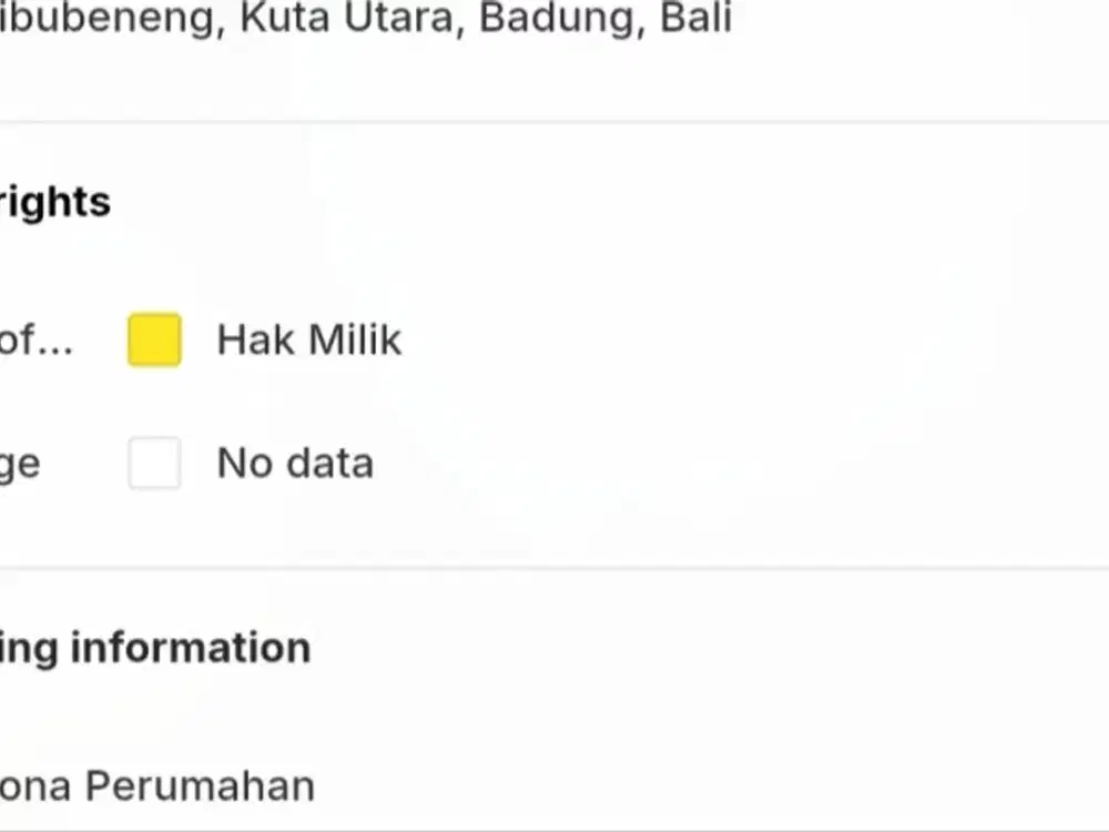 Tanah strategis itr pemukiman Pantai Berawa Canggu Bali - Thumbnail 6