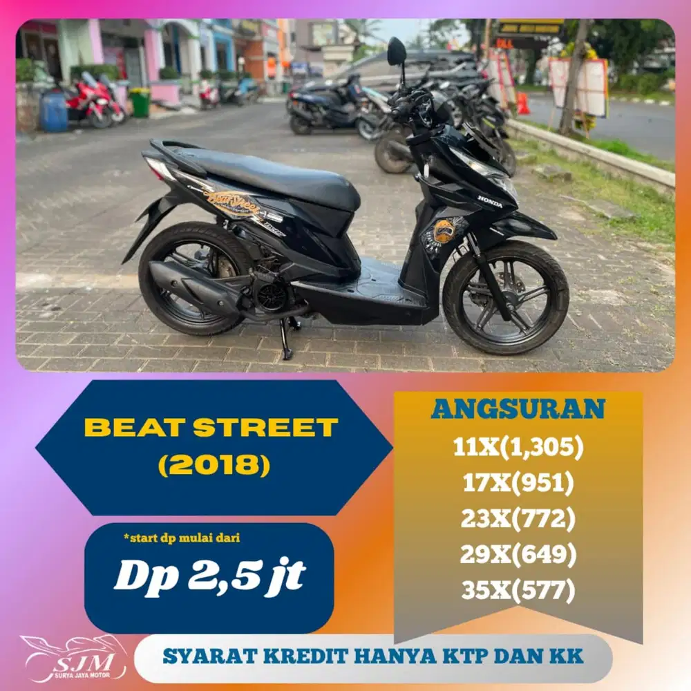 HONDA BEAT STREET 2018 CASH & KREDIT