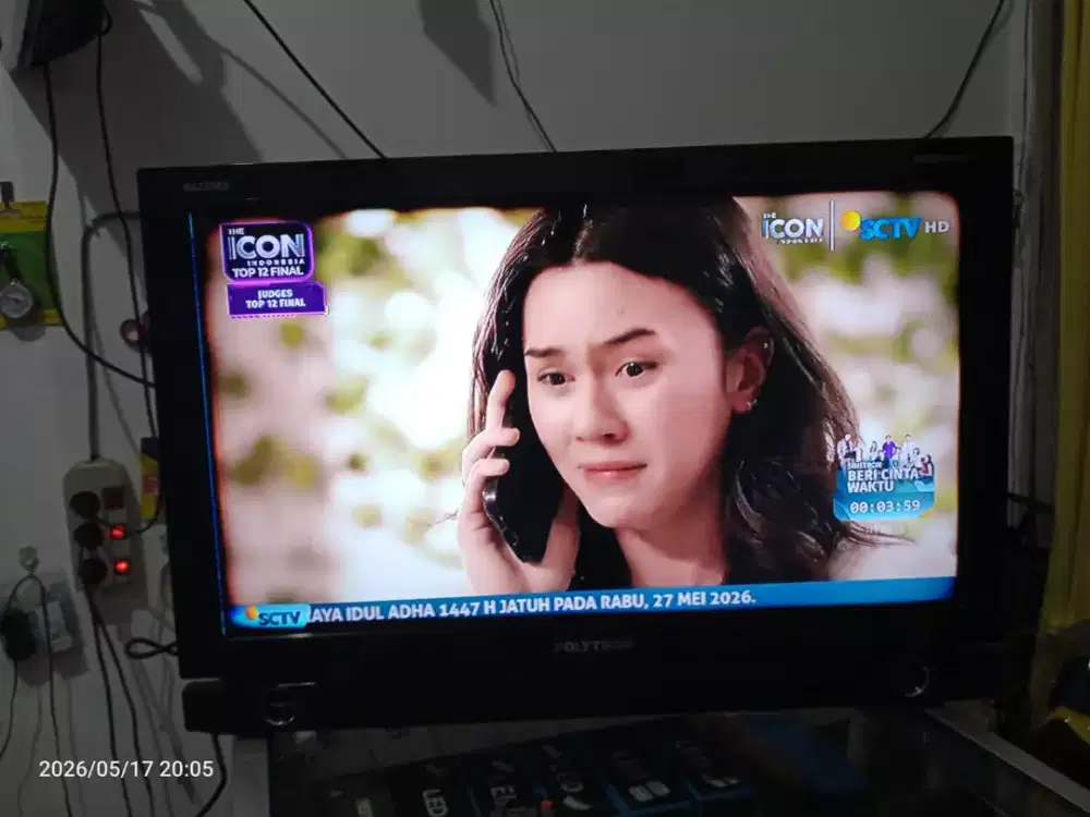 Led Tv 24 Polytron Analog, Segel Body, Minus sesuai poto