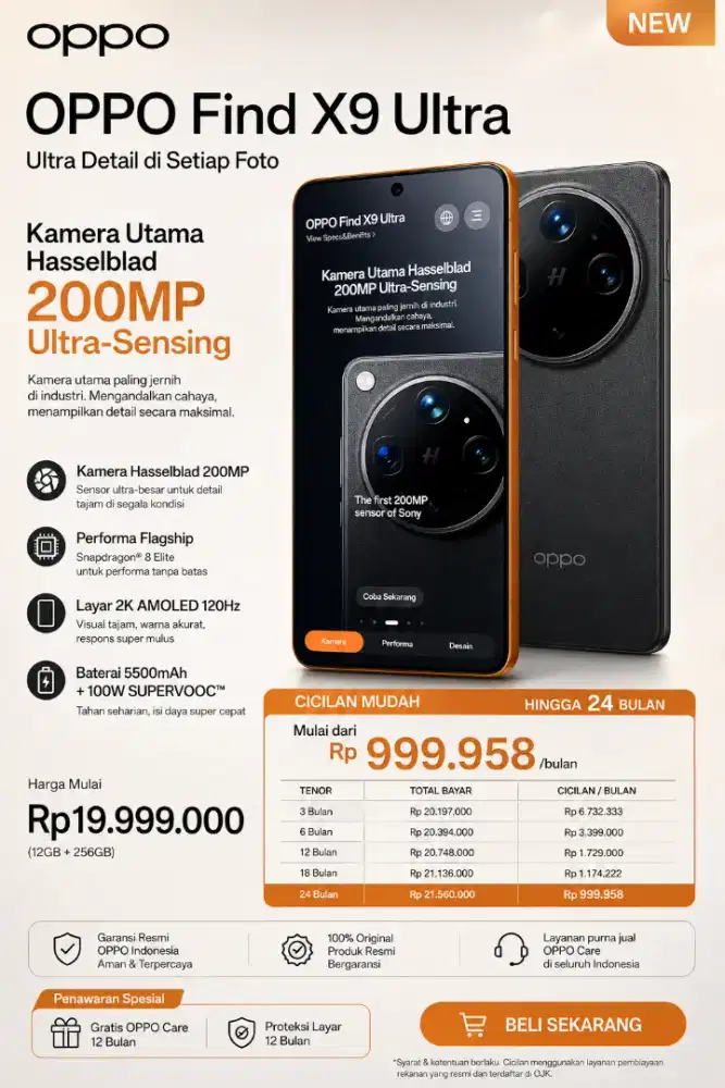Cicilan Find X9 Ultra