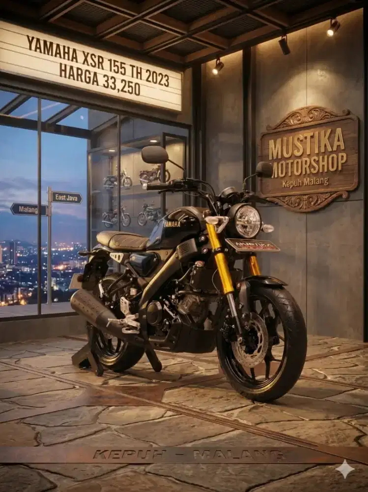 READY‼️ YAMAHA XSR 155 TH 2023 BLACK EDITION ODO 15RB MULUS NOMINUS