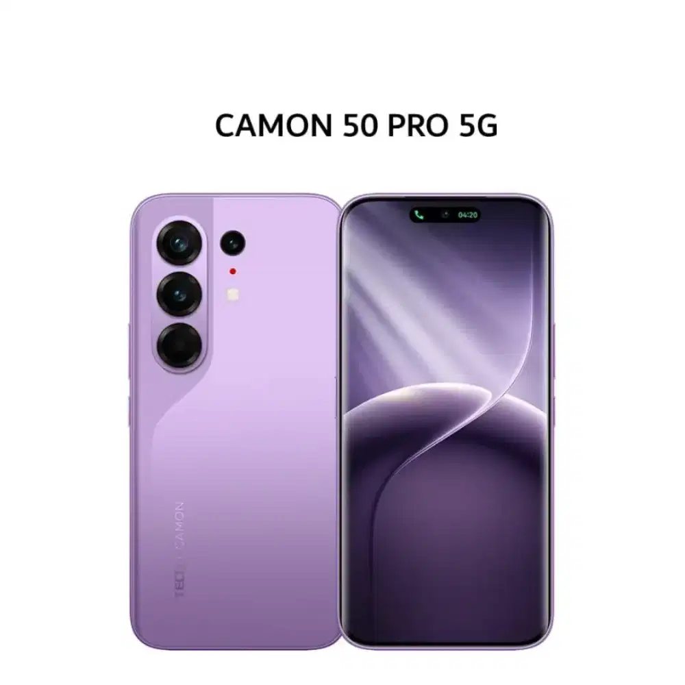 Promo HP TECNO CAMON 50 PRO 5G 12GB 256GB LAVENDER MIST