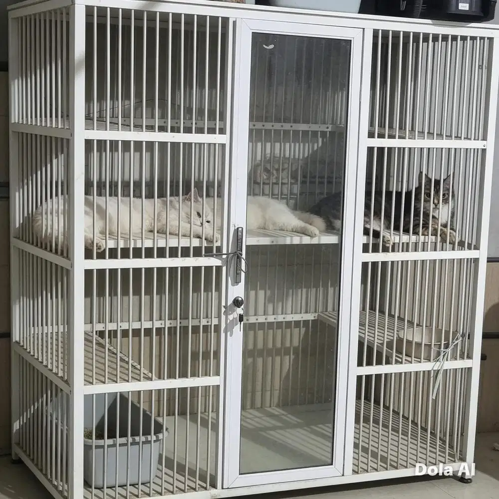 KANDANG KUCING ALUMUNIUM