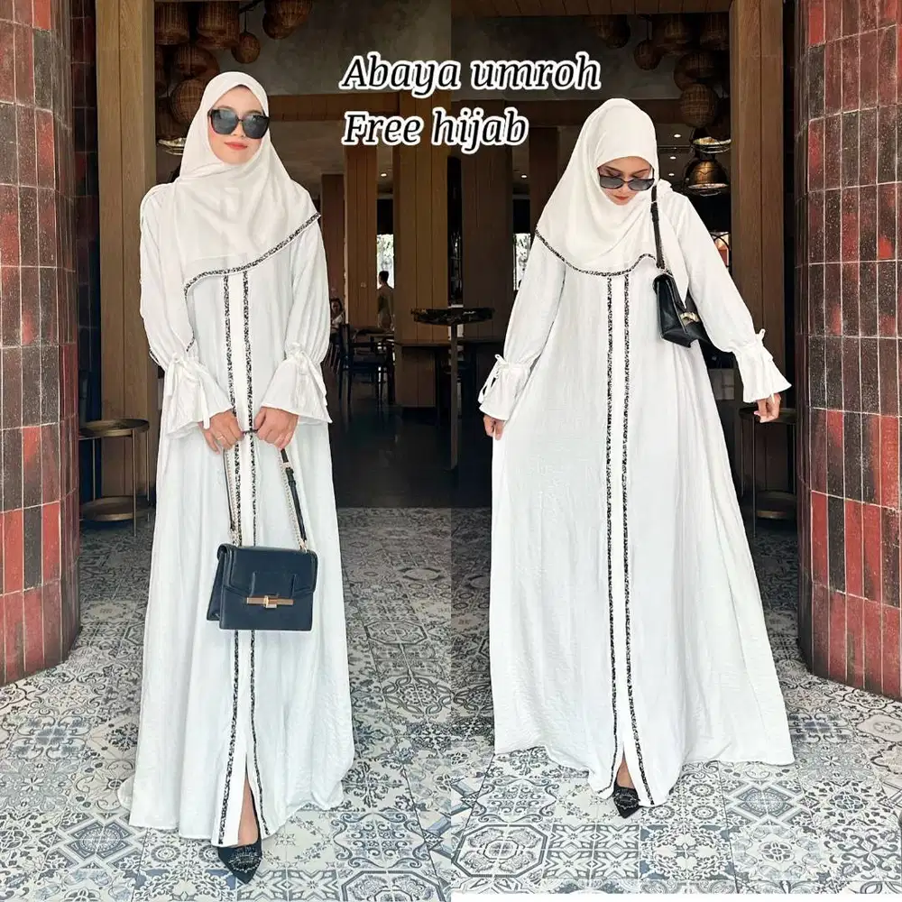 abaya baju umroh