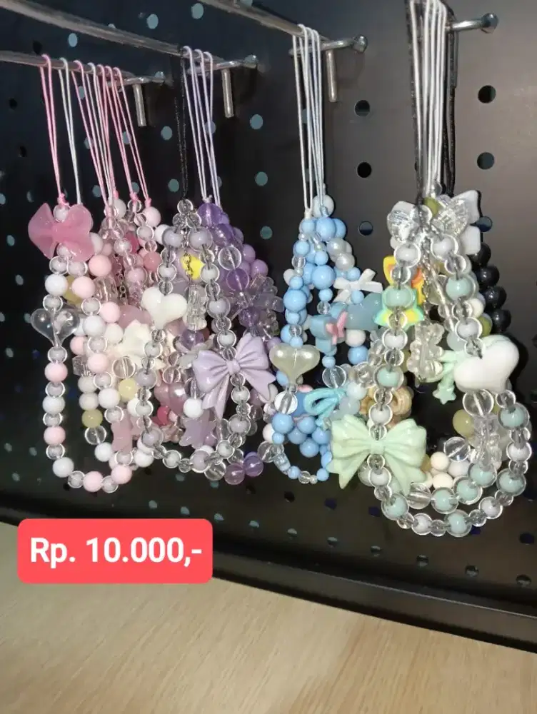 Gantungan Strap Hp Tali Manik