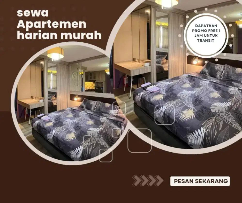 sewa apartemen harian green Pramuka city Jakarta pusat