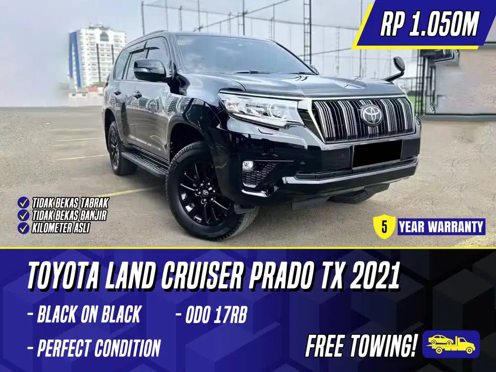 Toyota Land Cruiser Prado TX 2021 Black Hitam LC