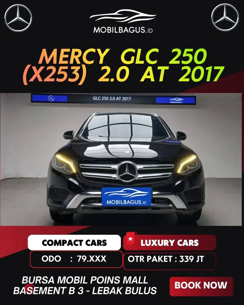 (Low KM) Mercy GLC 250 2.0 (X253) 4Matic Tahun 2017