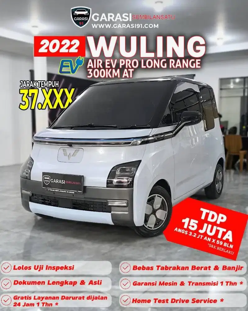 ‼️Bisa kredit Wuling Air EV Pro Long Range 300 at 2022