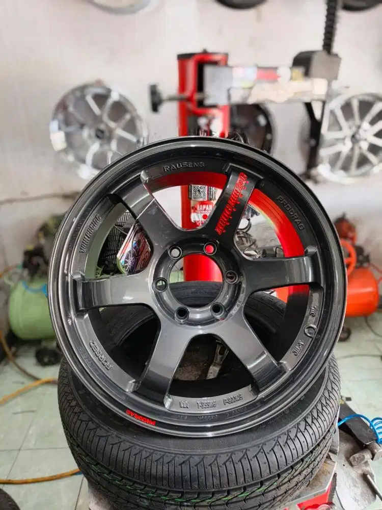 Jual velg baru TE37 R18 Gunmetal