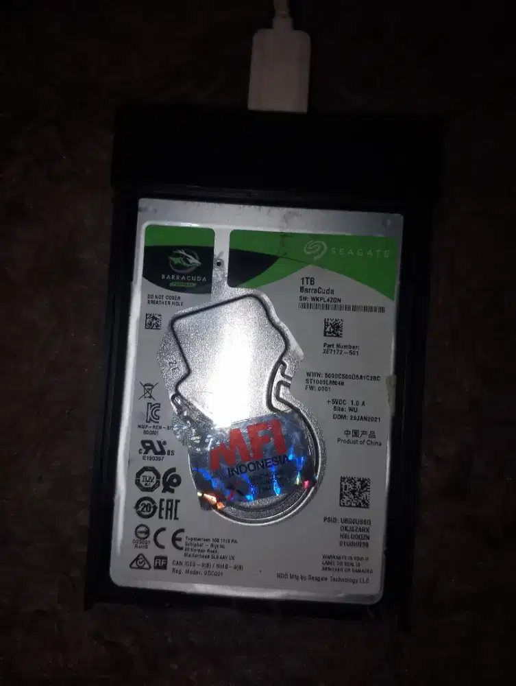 HDD SEAGATE BARRACUDA 2.5 INCH 1TB BEKAS