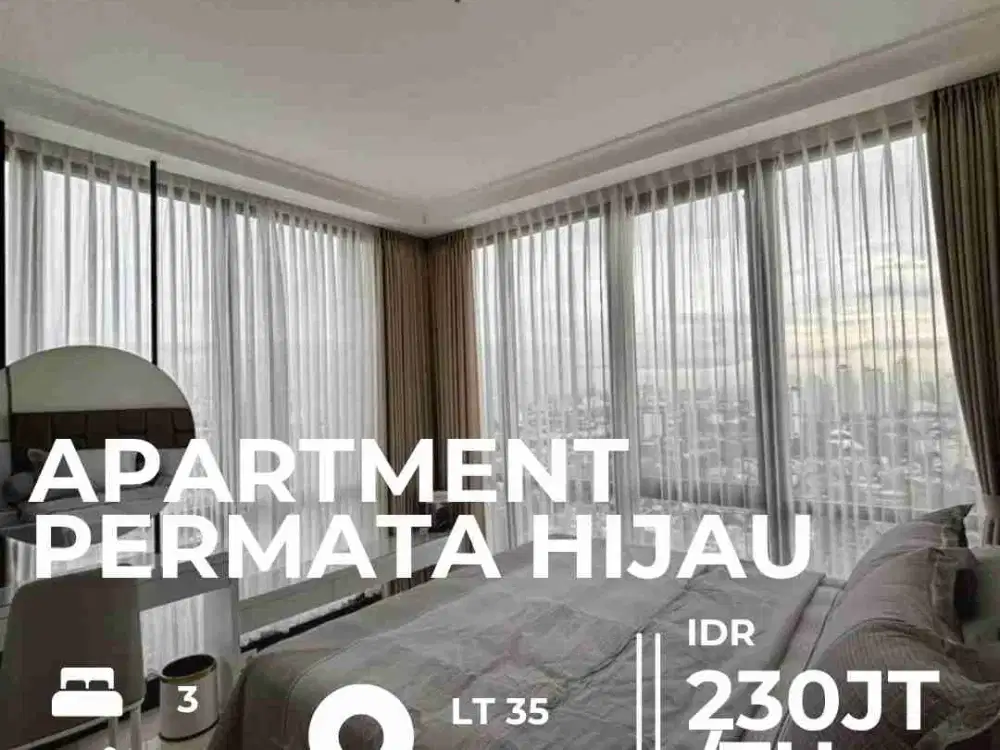 Disewakan apartemen di permata hijau suites