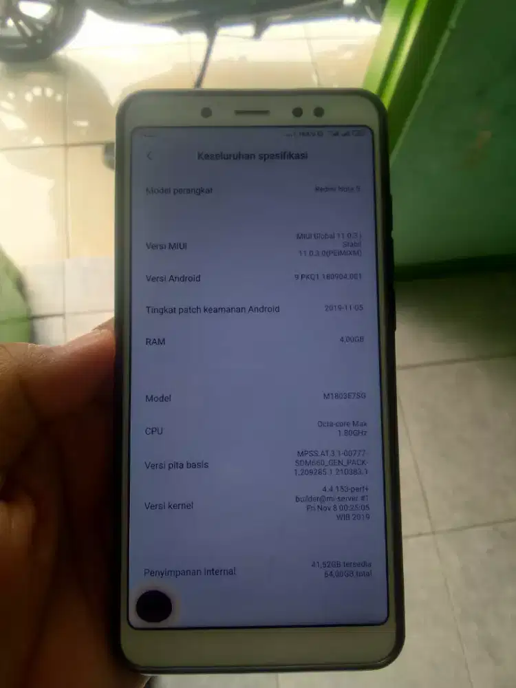 Redmi note 5 pro 4/64 HP+casan