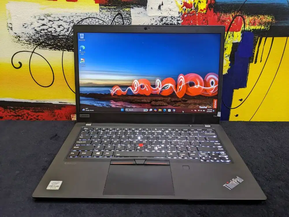 Laptop Lenovo Thinkpad T14 Core i5 Gen 10 8/256 Backlit Siap Pakai