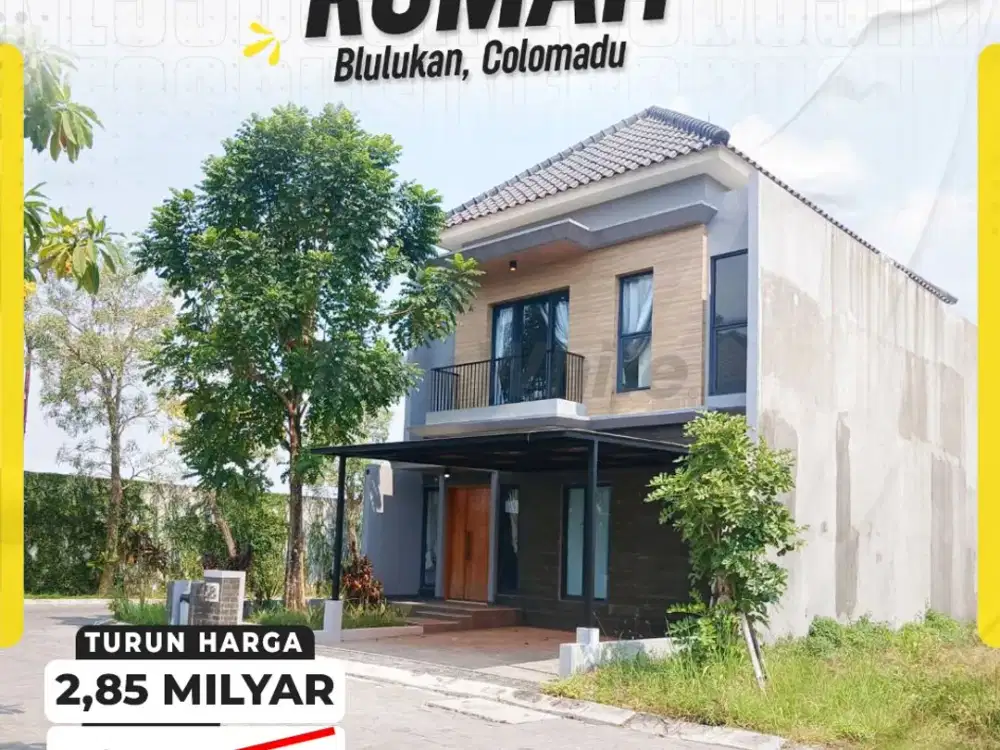 Rumah Cluster Modern 2 Lantai 4kamar – Siap Huni di Blulukan, Colomadu Karanganyar