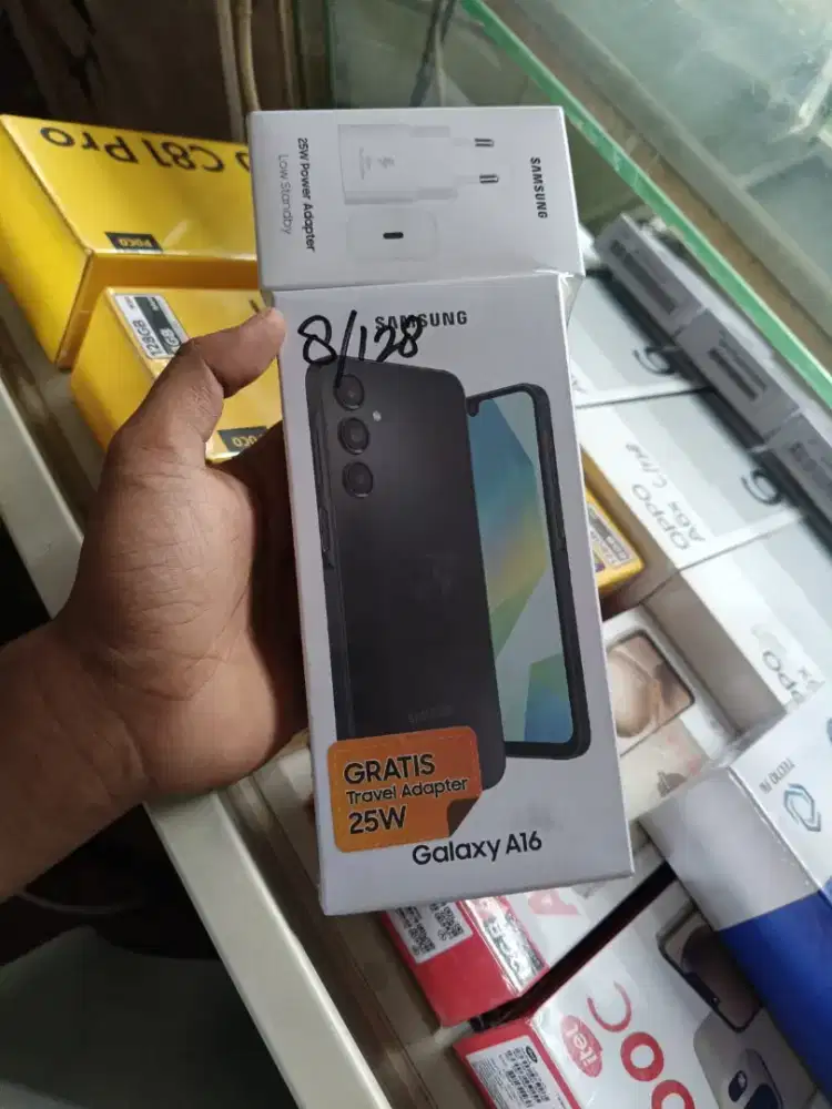 New Samsung galaxy A16 ram8/128 garansi resmi 1 tahun