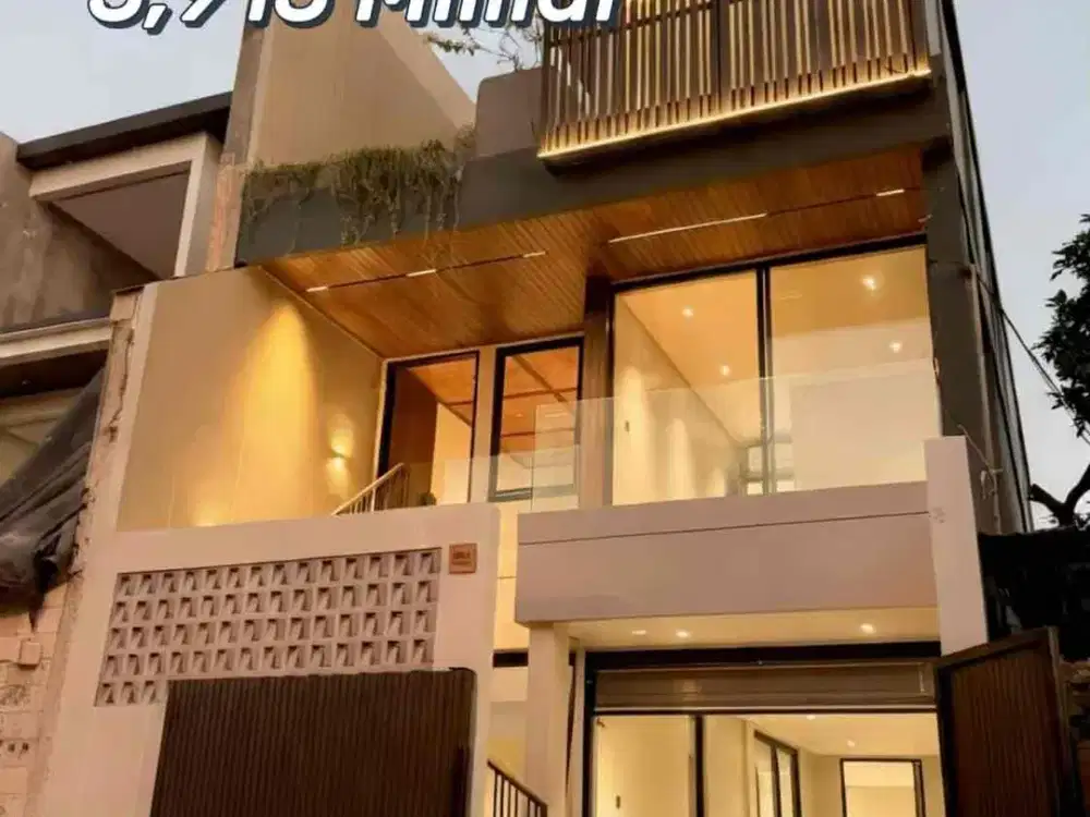 SALE Rumah 3 Lantai Kolam Renang Karang Sari