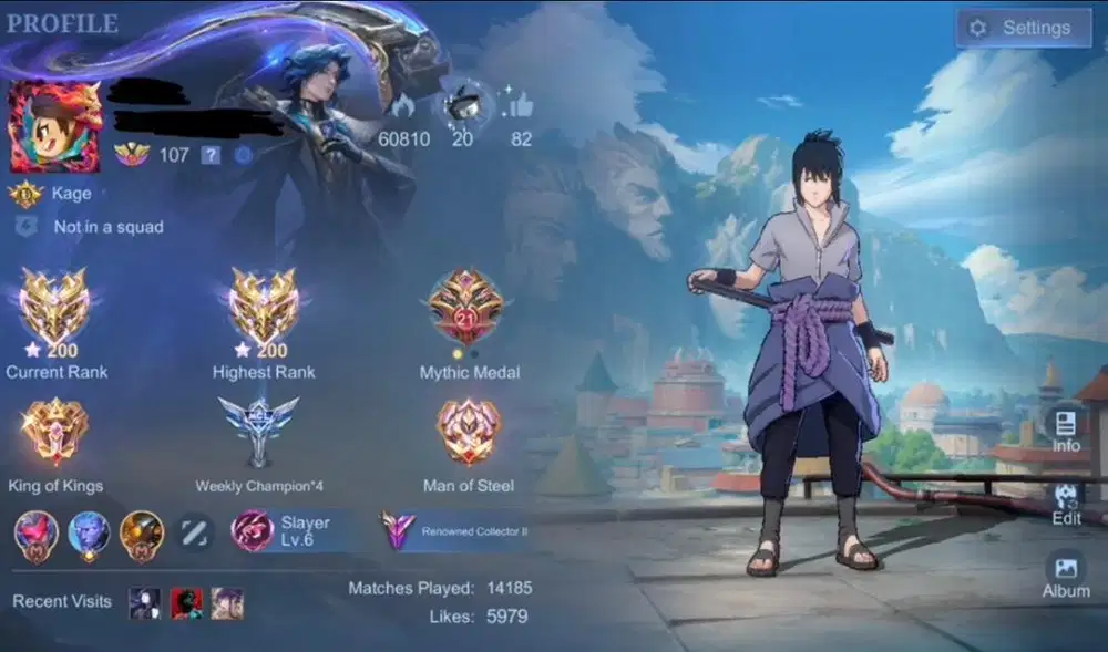 Jual ID Akun Mobile Legend User Pribadi