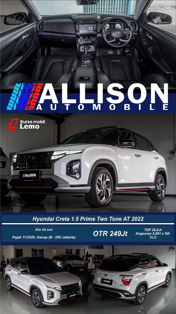 Hyundai Creta Prime Twotone 1.5 AT Tahun 2022