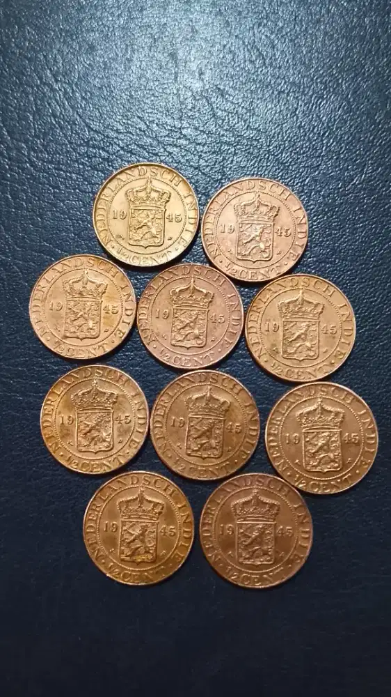 Uang Kuno 0,50 Cen Untuk Perhiasan 10 Pcs.