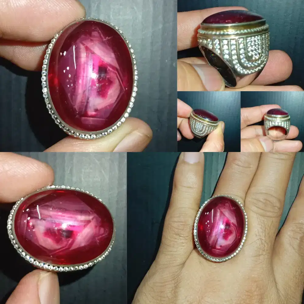 Pigeon blood Ruby Madagaskar dim 27 material Kristal