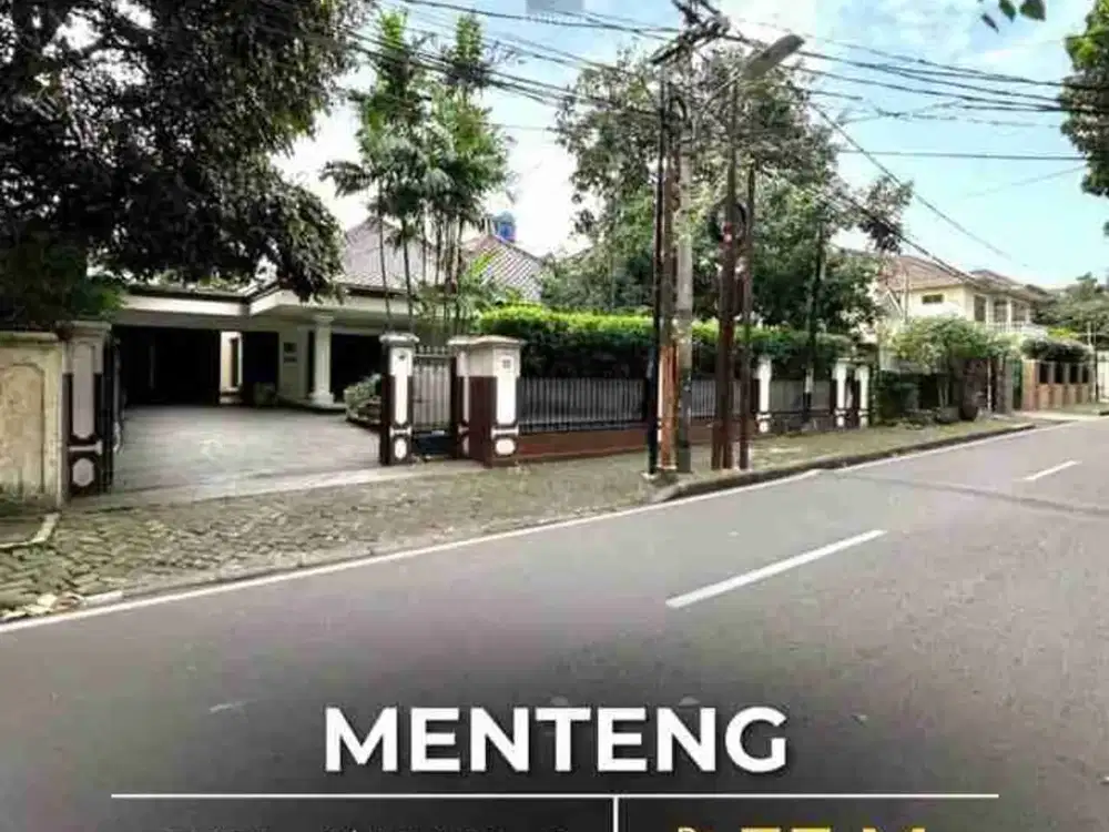 Dijual Rumah Area Exclusive LT 676 m2 open 33 M nego Menteng Jakarta Pusat