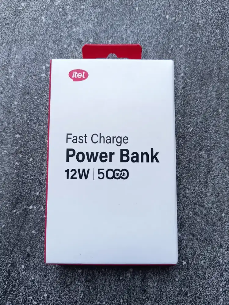 Powerbank Itel T144 5000Mah Fast Charging 12W Baru