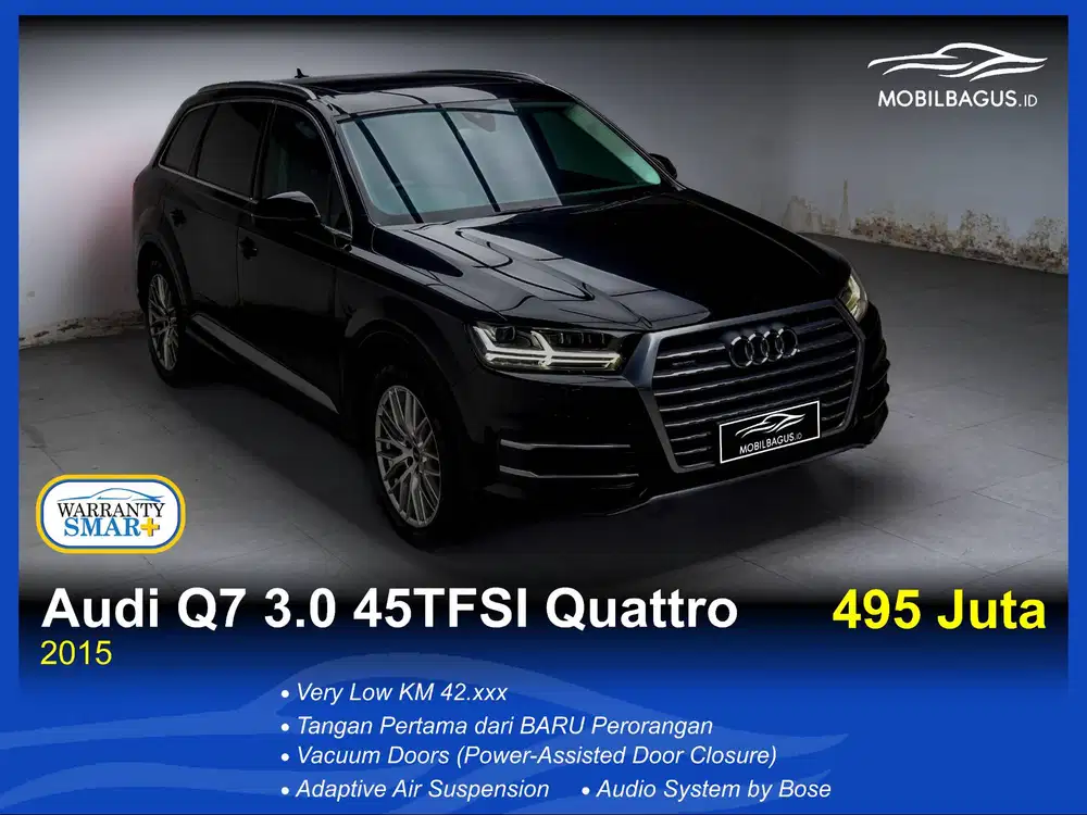 [VERRY LOW KM] AUDI Q7 3.0 45TFI QUATTRO AT TAHUN 2015