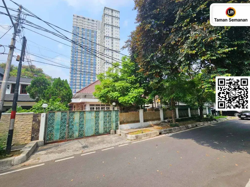 LANGKA! Rumah Hitung Tanah Menteng Jakarta Pusat - LT 725 m² SHM di Jl Prambanan Jalan Lebar Lokasi Premium
