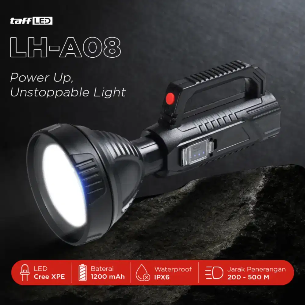Pocketman Senter LED CREE XPE Rechargeable IPX6