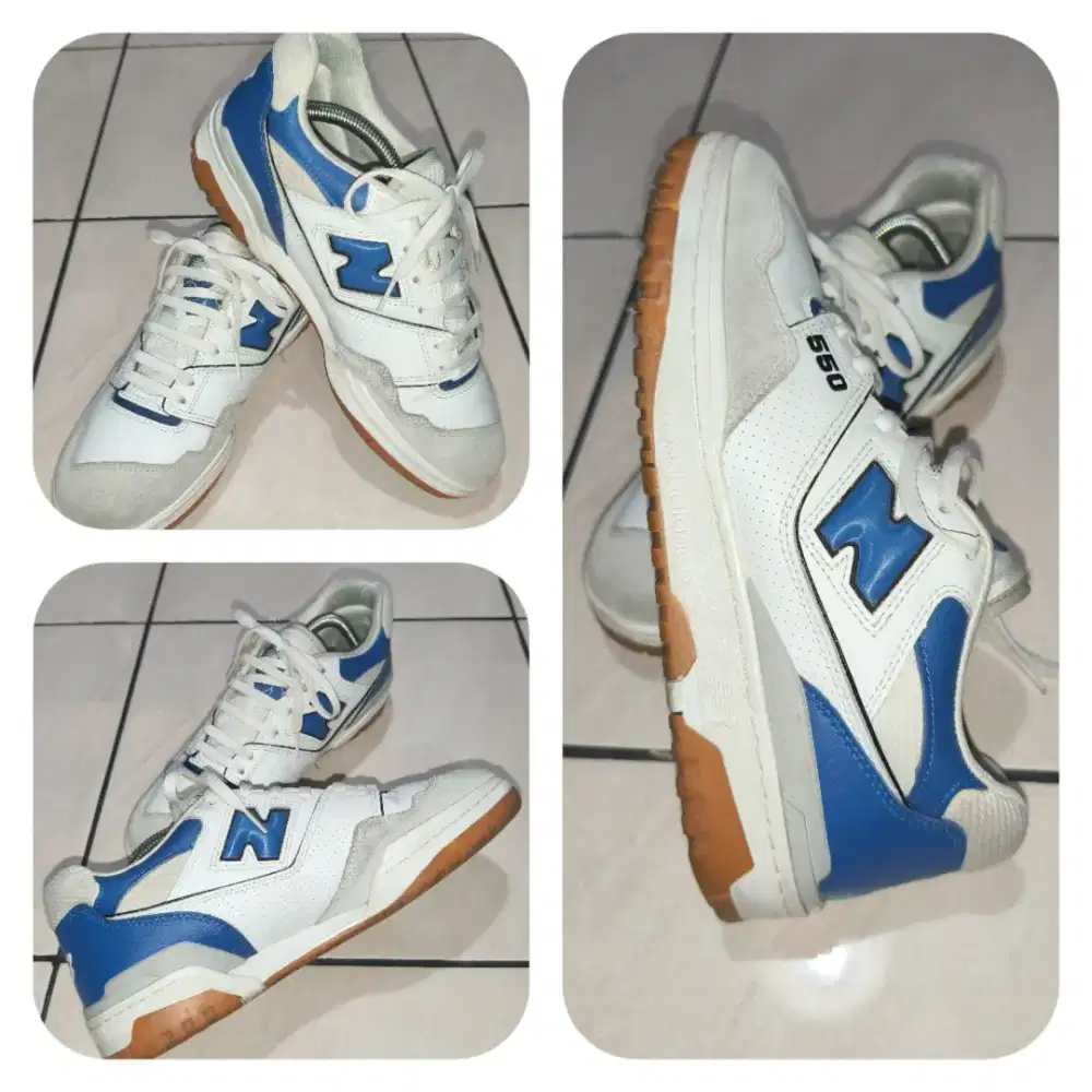 New Balance 550 Original White Blue Size 44 – No Box – Kondisi Bagus