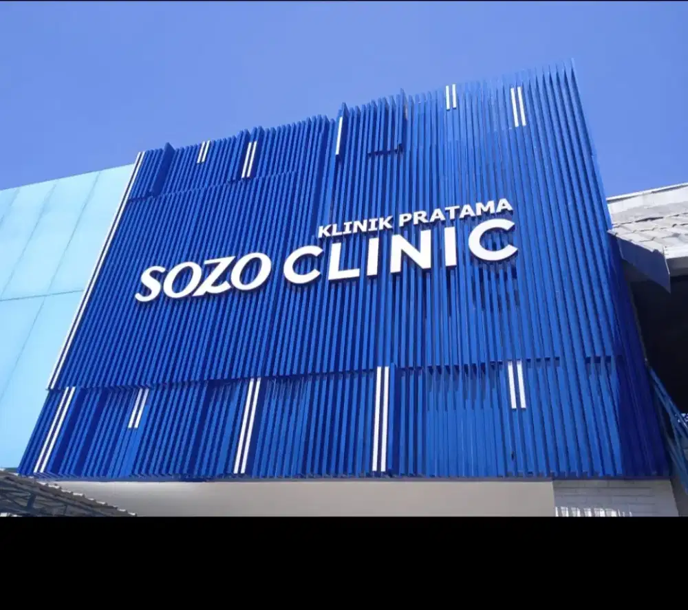 Branding Facade. Fasad ACP. Curtain Wall. Huruf Timbul LED. Neon Box