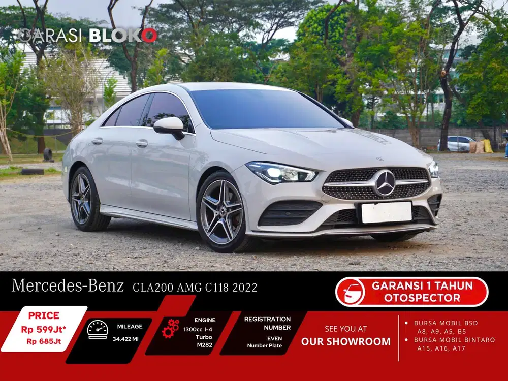 Warranty ON - Mercedes Benz CLA200 AMG C118 Coupè 2022