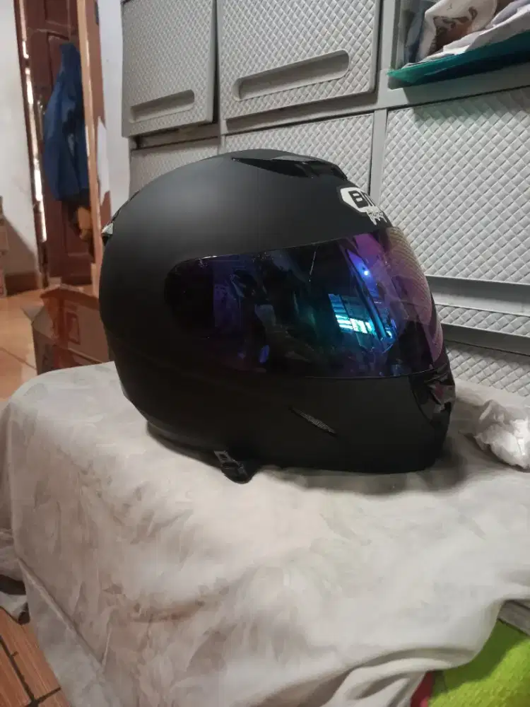 Helm fullface BMC Hitam doff