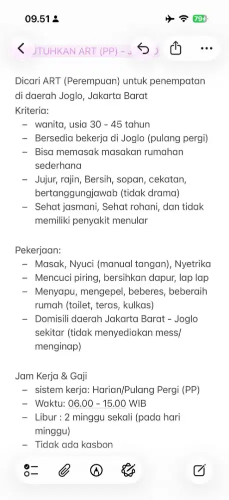 LOKER ART (PP) - JKT barat