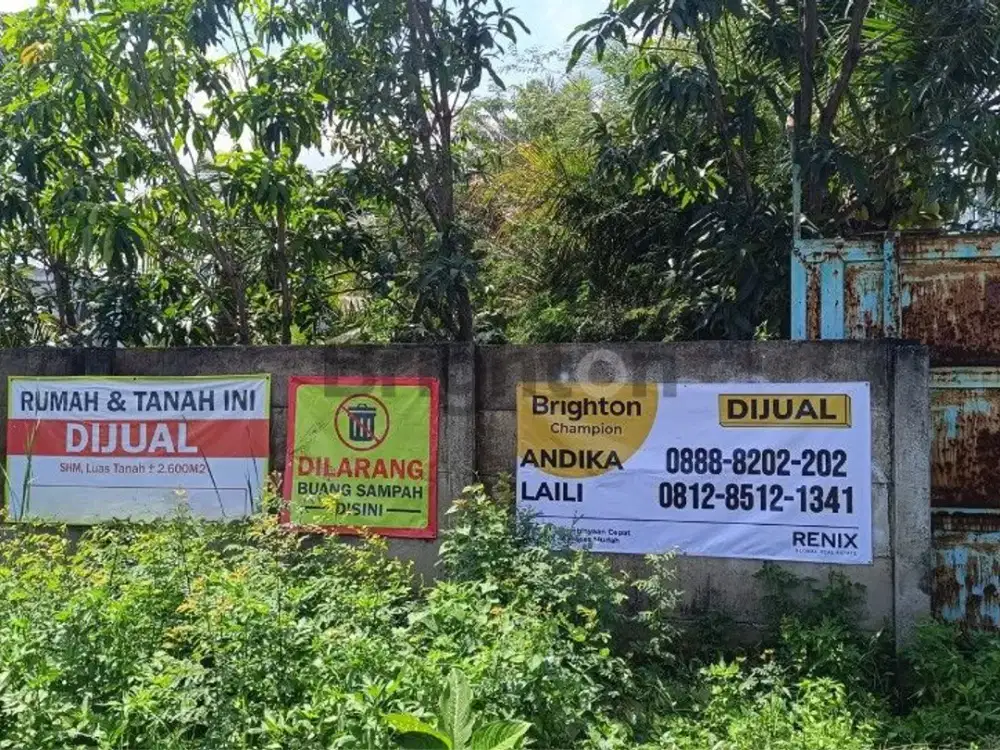 Tanah Luas 2600 Meter Tambun Utara Harga Nego