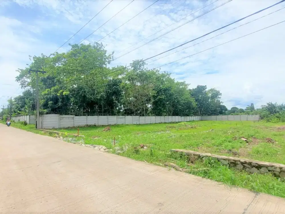 Strategis, Tanah Dijual Tepi Jalan, 10 Menit ke Stasiun Jatake BSD
