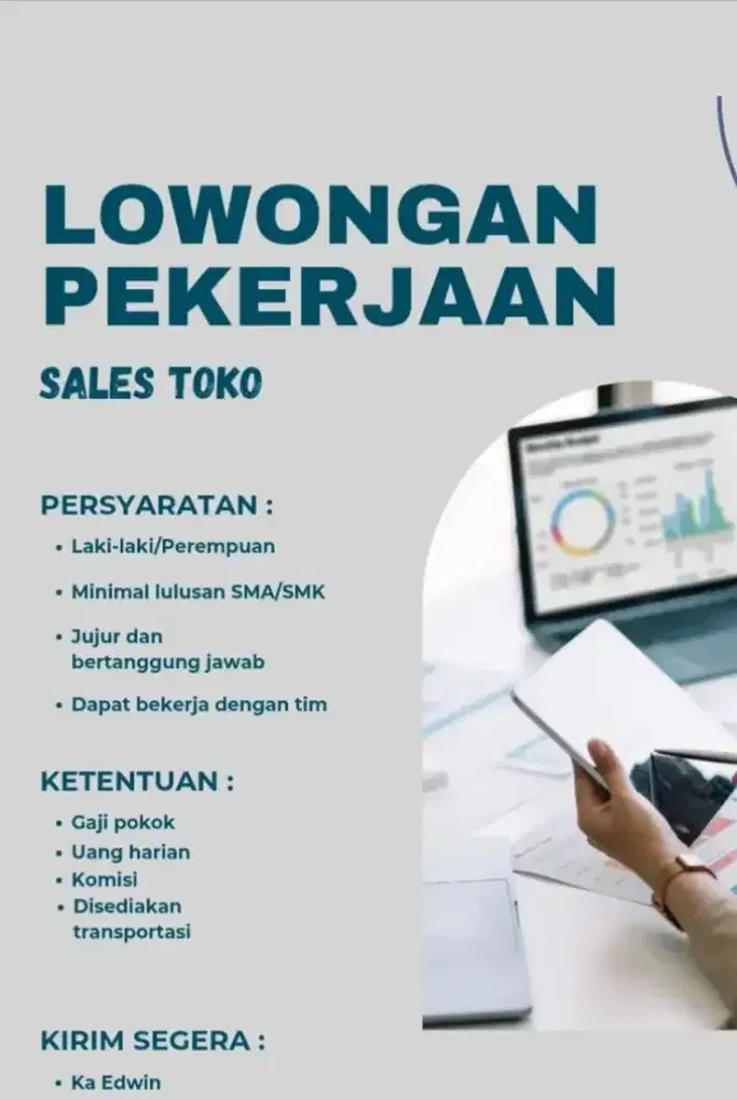 DIBUTUHKAN SALES TOKO