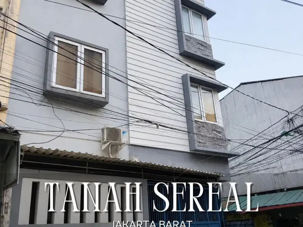 DIJUAL CEPAT RUMAH/KANTOR HOEK DI TANAH SEREAL JAKARTA BARAT