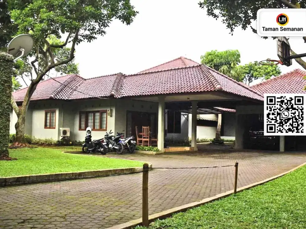 Rumah SHM Pondok Cabe Ilir Pamulang Tangerang Selatan LT 1.100 m² Ada Kolam Renang dan Taman