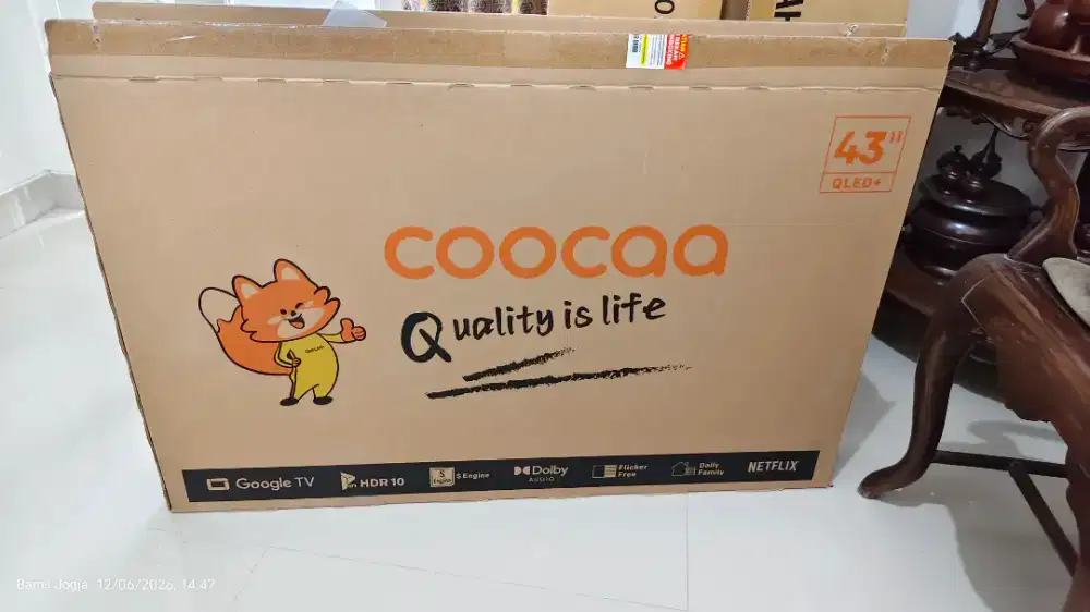 Cooca QLED 43 inch like new