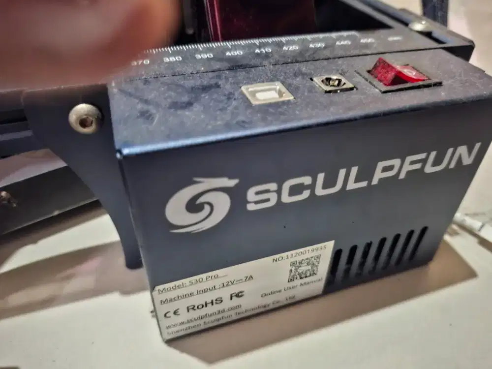 Laser Engraver Sculpfun S30Pro +Honeycomb Panel - Kondisi Mulus&Terawt